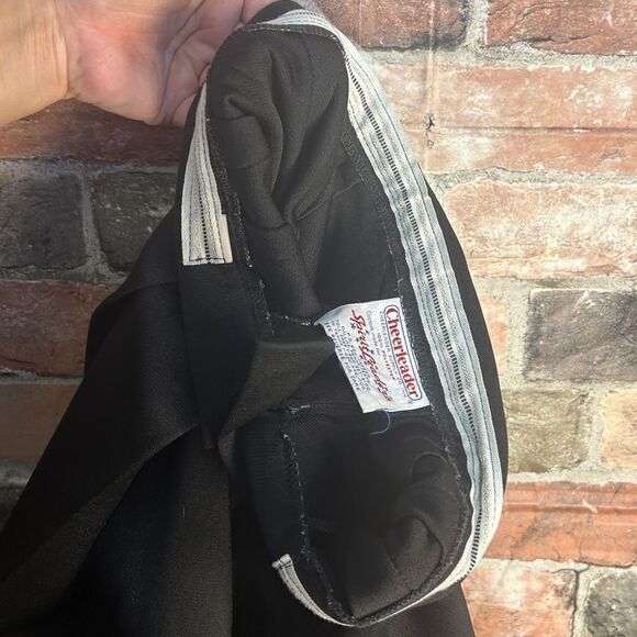 5 for $25🔥Vintage Cheerleader Spirit Leaders Black Pleated Skirt Juniors Size 9 - Picture 6 of 8